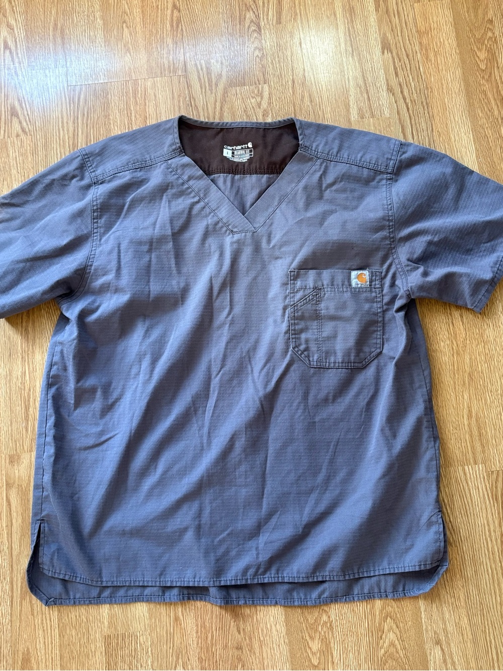 Carhartt gray scrub shirt for men size L